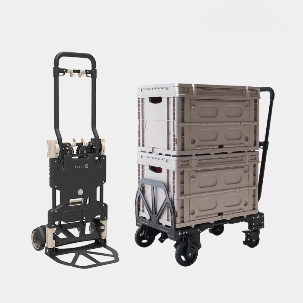 CargoFlex 2 em 1™: Força para carregar, leve para guardar.