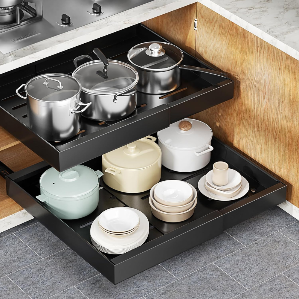 [Kit 2 Unidades] GavetaFlex™ — Ajusta ao seu armário, sem furar