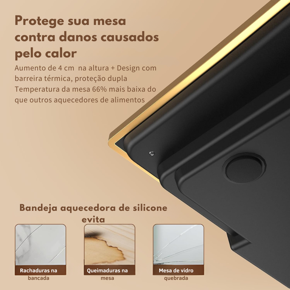 BuffetFlex™ — ajuste a mesa, mantenha o calor.