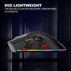 Mouse Gamer Ultra Leve RGB SEM FIO