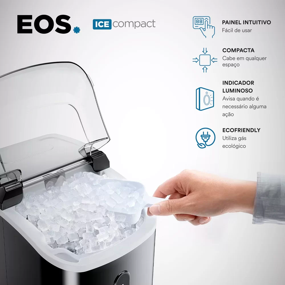 GeloMacio 15™:Compacta, Prática e Silenciosa.