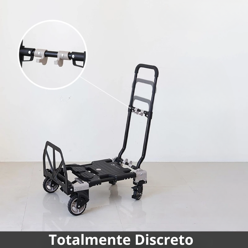CargoFlex 2 em 1™: Força para carregar, leve para guardar.