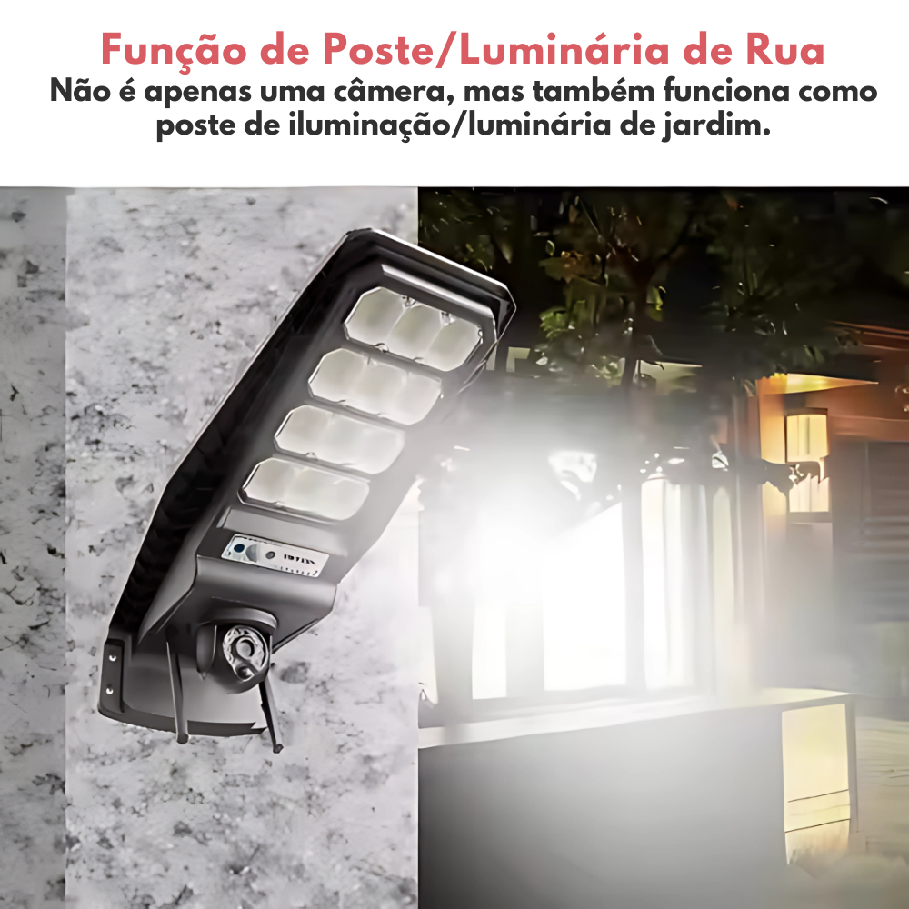 LumiCam 4G™: Segurança e iluminação inteligente em um só produto.